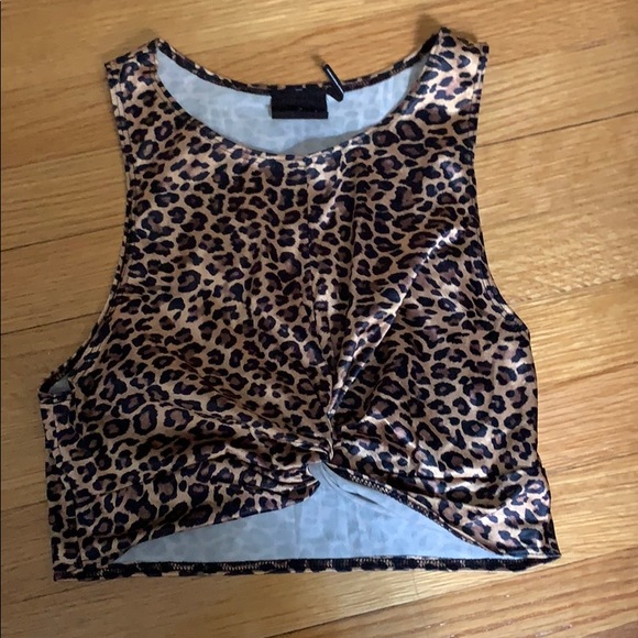 Cheetah print crop top - Picture 1 of 2